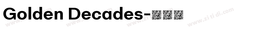 Golden Decades字体转换